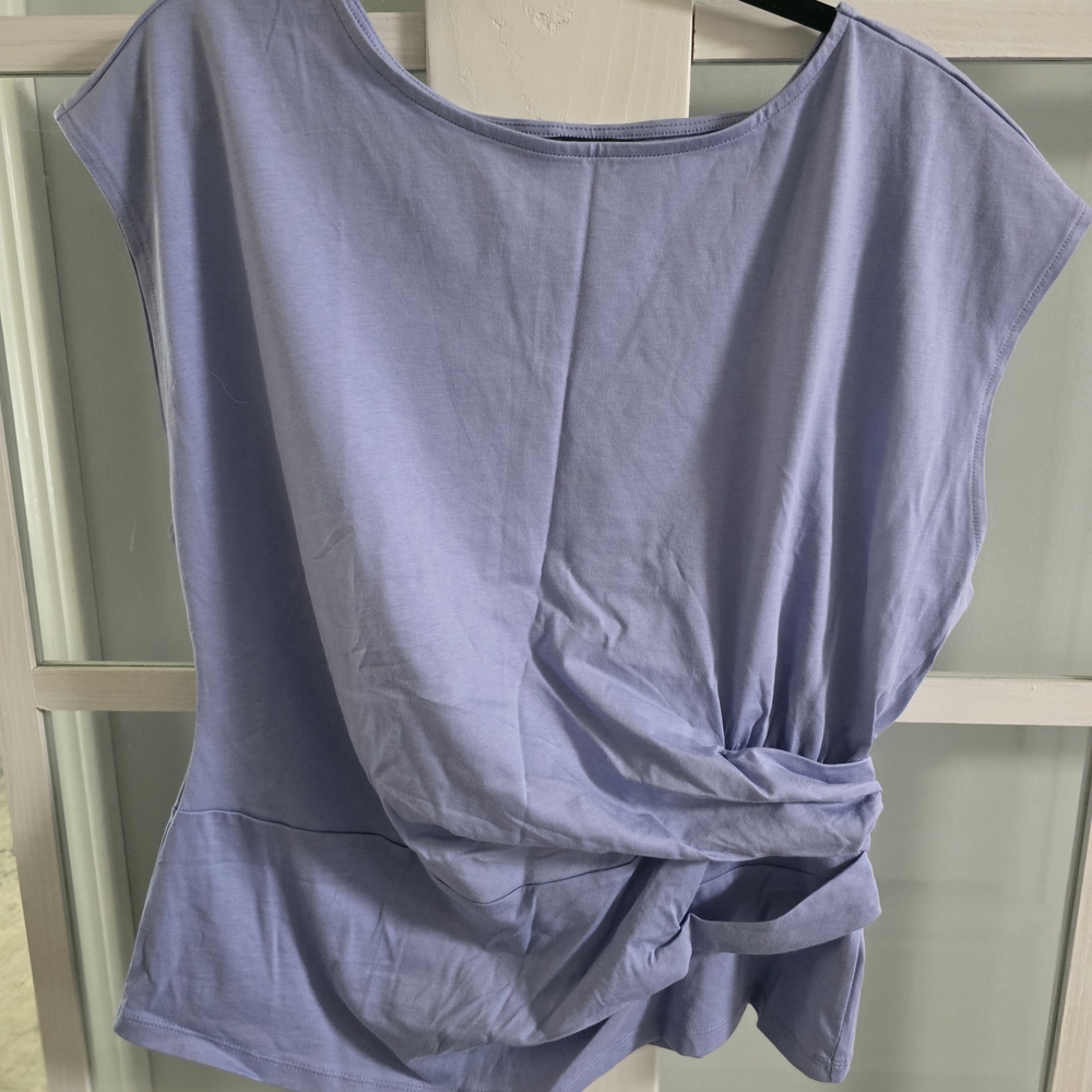 Banana Republic Lavender Twist-Detail Top